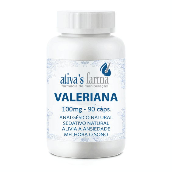 Valeriana 100Mg 90 Cápsulas - Ativas Farma